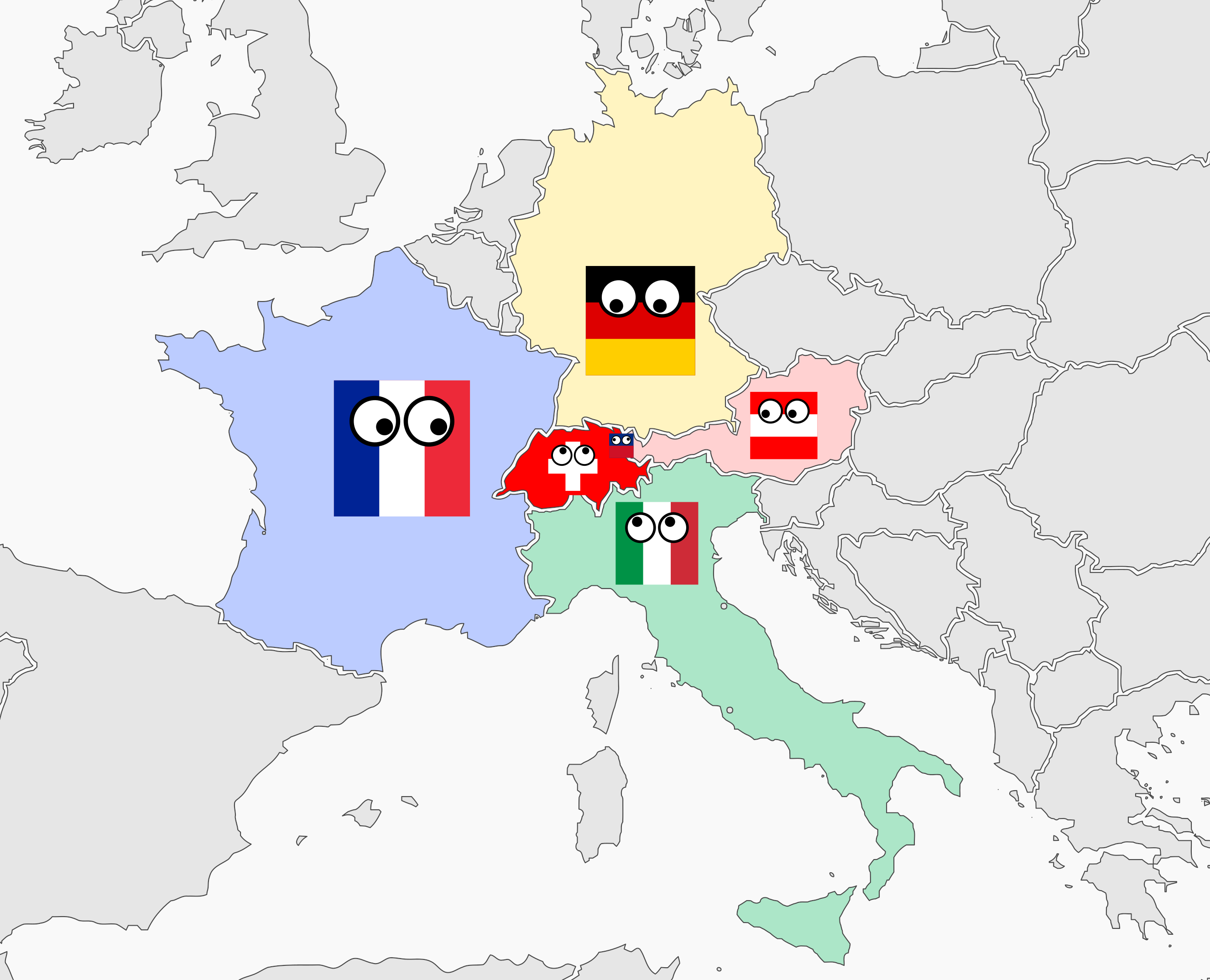 Googly Eyed Countries 
